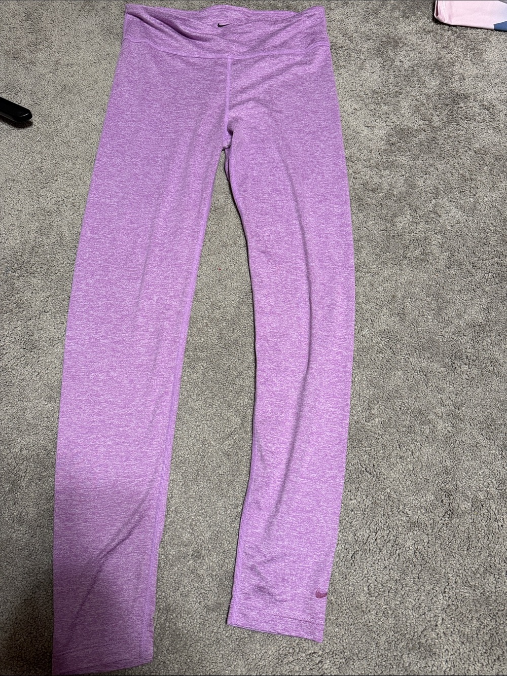 Nike Girls' Lavender Seamless Performance Leggings